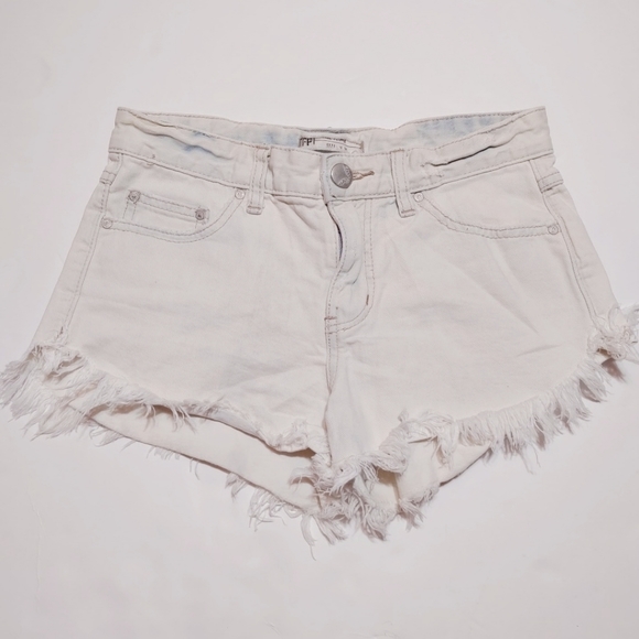 Free People Pants - Free People Bleach Wash Denim Jean Shorts 25